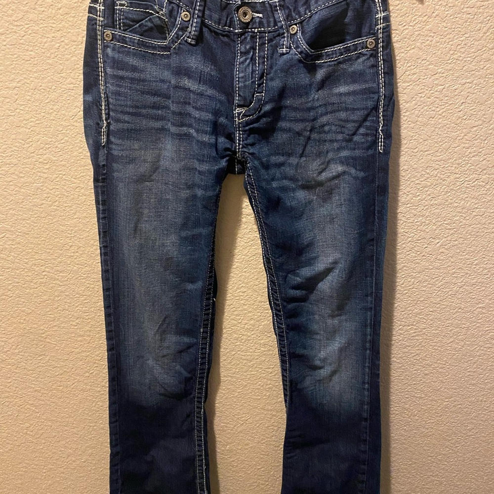 BKE Denim Aiden Blue Slim Jeans with Natural Fading